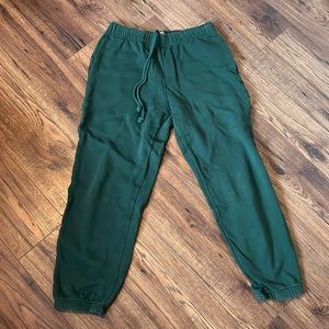 cotton on green sweatpants